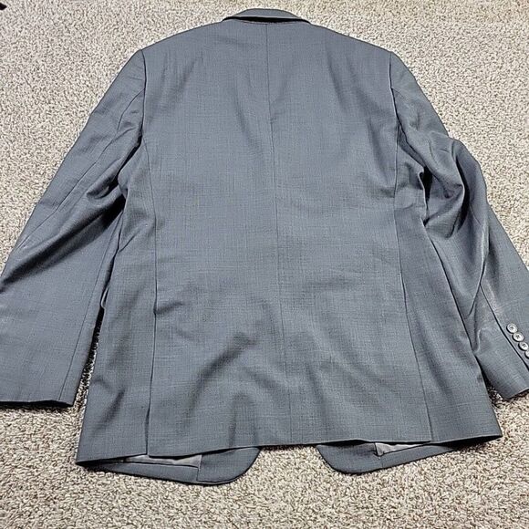 Jos. A. Bank Blazer Mens 43 Long Gray Tailored Fit 100% Wool Single Breast - Picture 5 of 8